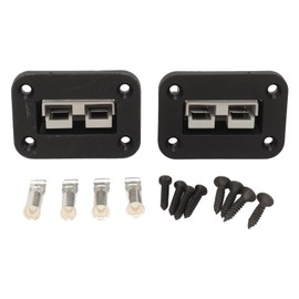 TKSE Plug Mounting Plate, Pack of 2 50a Male Board Socket, Flame Retardant Embedded Connectors, Flush-Mounted Mounting Plate for Anderson Power SB50 Series Connectors