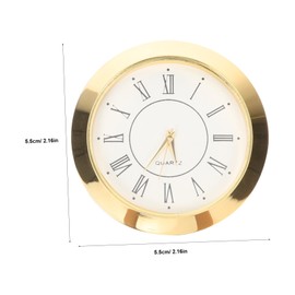 TEHAUX Vintage Clock Insert with Roman Numerals Clock Head for DIY Projects Durable Movement Part for Crafting Unique