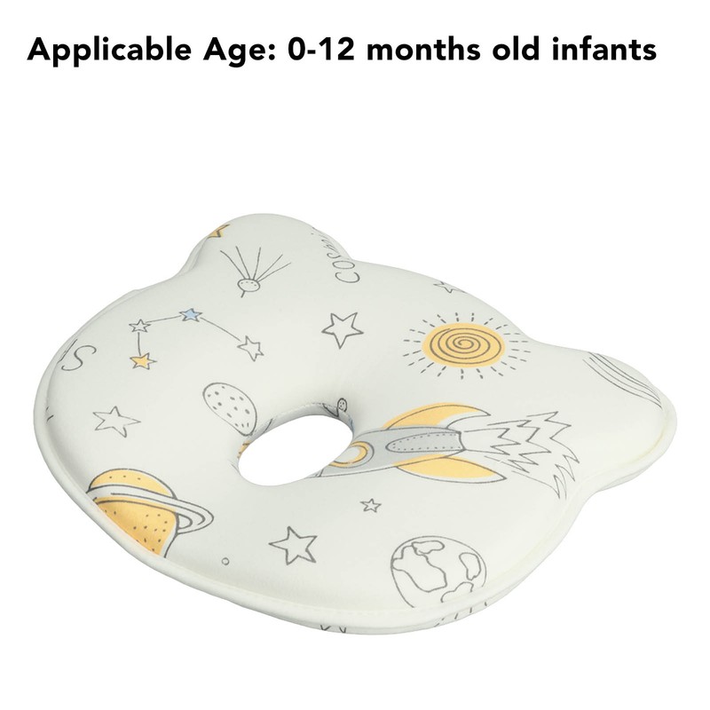 Baby Head Shaping Pillow Prevent Flat Head Cartoon Pattern Soft