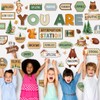 Weekgrat 45pcs Bulletin Board Set Motivational Posters Classroom Mirror Growth