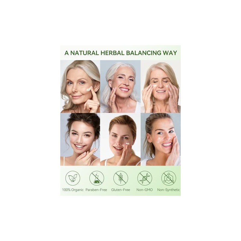 Crema orgánica de ñame silvestre para mujer de 4 onzas
