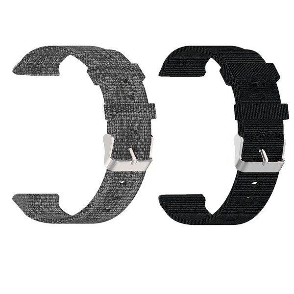 Compatible with Puqo Smartwatch Bands,Lamshaw 22mm Breathable Nylon Woven Fabric