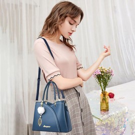 SiMYEER Satchel Purses and Handbags for Women Leather Crossbody Bags Shoulder Tote Bags