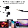 Micrófono de Solapa Lavalier Hakeeta Omnidireccional, Kit de Micrófono con