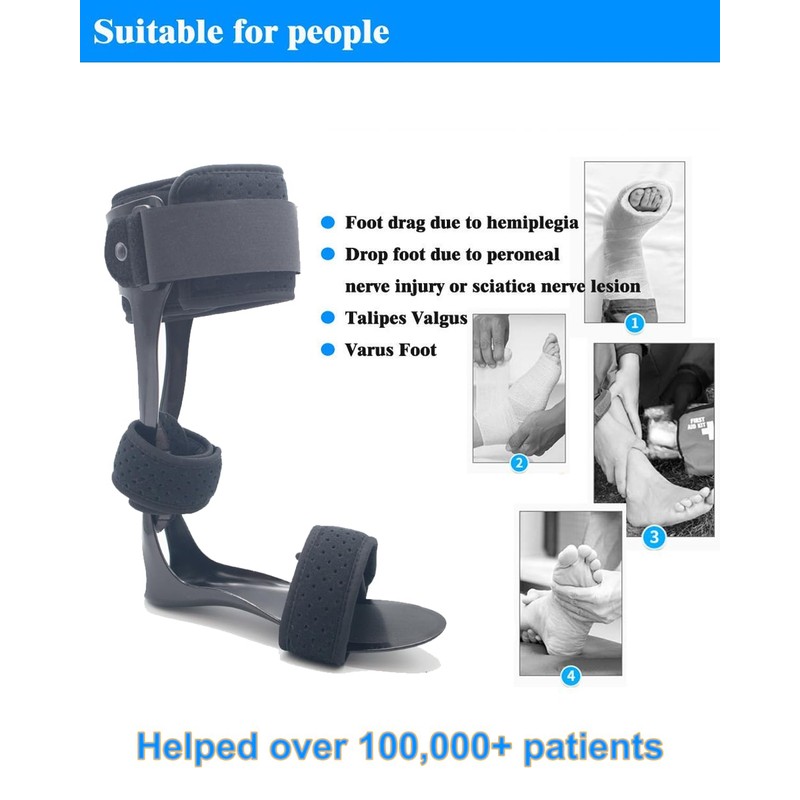 AFO Drop Foot Brace Medical Ankle Foot Orthosis Support Foot
