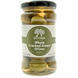 Divina Cracked Green Olives, 10.2 oz. (3 pack)