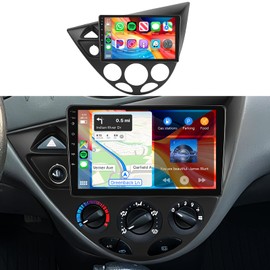 Car Radio Stereo for Ford Fiesta 1995-2001/Ford Focus 1998-2005 2+64G, 9" Touch Screen/Android 13/Wireless CarPlay/Android Auto/DSP EQ/GPS/WiFi/Bluetooth/FM/RDS/SWC/HD Backup Camera