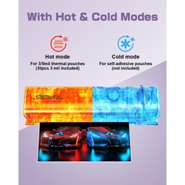 Office Presentation Laminator Machine 11x17 with Laminating Sheet A3/A4/A5, 3/5 Mil Thermal Cold Laminating Machine 13 inch Wide, 60s Warm-Up Office Presentation Laminator Machine (Gray)