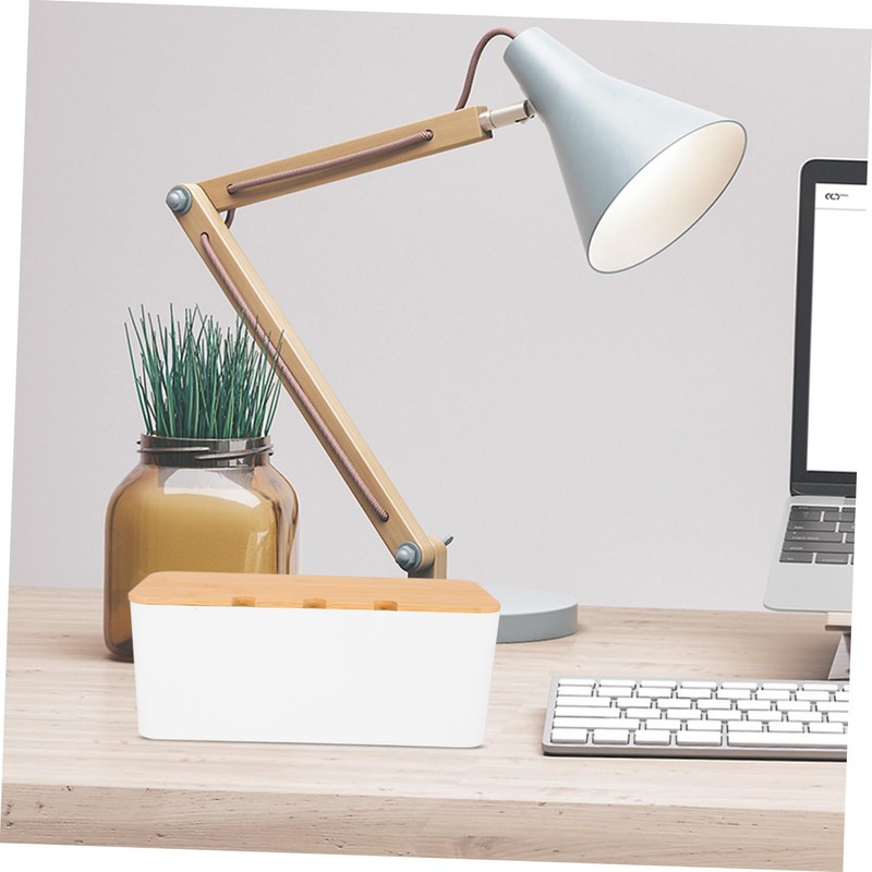 KONTONTY Cable Cover Organizer Line Storage Box Hide Wires Power