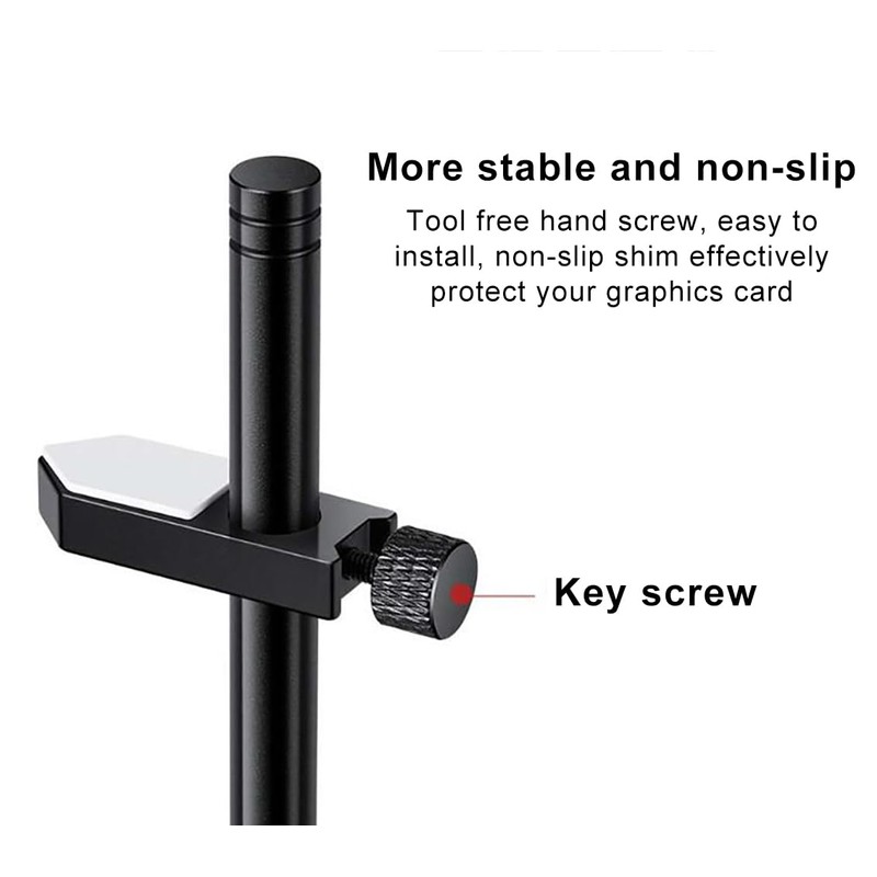 GPU Support Bracket, Adjustable Graphics Card Support, GPU Stand, Aluminum