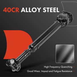 A-Premium Front Complete Drive Shaft Prop Shaft Driveshaft Assembly Compatible with Dodge Ram 3500 2000 2001 2002, Manual 6 Speed Transmission, Replace# 52105278AB