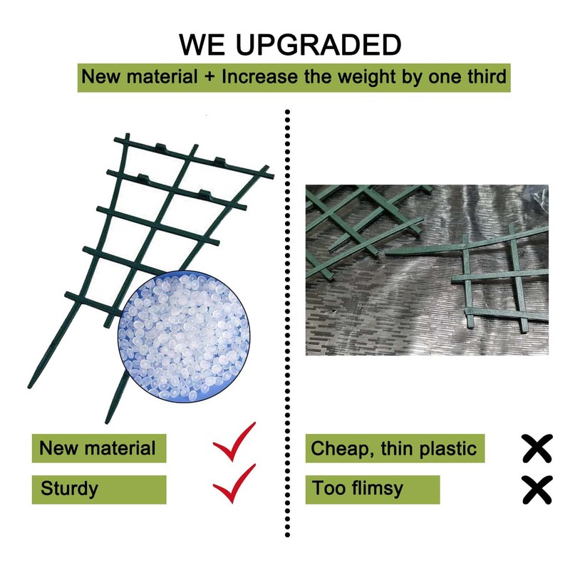 12 Pcs Garden DIY Mini Climbing Trellis Plastic Superimposed Potted