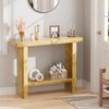LIFECHOVY Farmhouse Wood Entryway Table Narrow Console Tables with Storage
