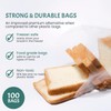 Reusable Plastic Bread Bags for Homemade Bread - 100 Pack
