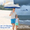ZOMAKE Umbrella Compact UV Protection, Parasol Portable Automatic for Men