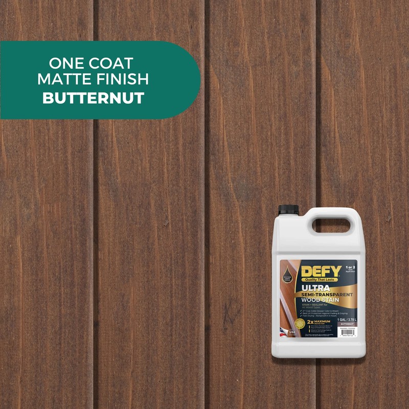 DEFY Ultra Semi-Transparent Outdoor Wood Stain and Sealer in One