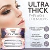 FYNE Individual Eyelashes, Black [60 Pcs, Ultra Thick Short 8mm,
