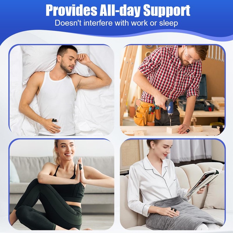 flintronic Finger Splint, Pack of 6 Adjustable Finger Support, Finger