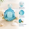 Meditating Sea Turtle Statue,Resin Yoga Turtle Figurine for Zen Ocean