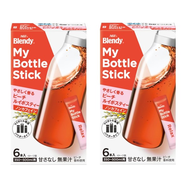 Blendy My Bottle Stick Instant Drink Peach Rooibos Tea x2