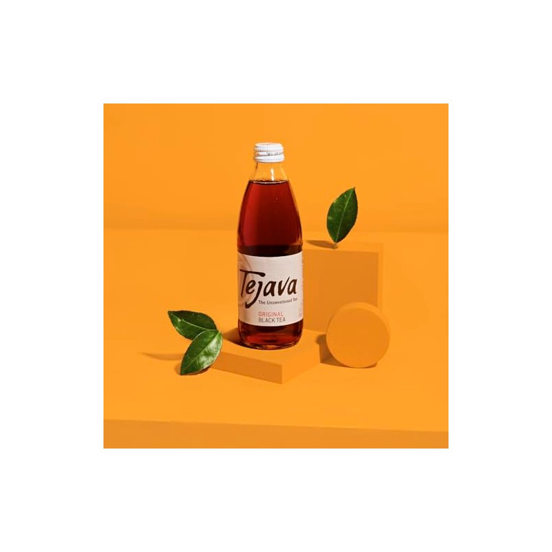 Tejava Tejava Original Unsweetened Black Iced Tea, 24 Pack, 12oz