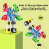 QUERCITRON 5-in-1 Magnetic Vehicles Playset Toy, Transform to Robot, Mix