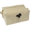 'Cute Sitting Girl' Canvas Wash Bag/Makeup Case (CS00042060)