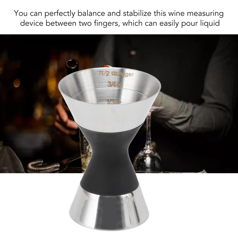 Cocktail Jigger Double Sided Stainless Steel Shot Measure Jigger with