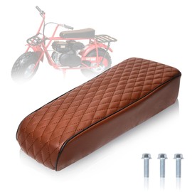 JMCHstore Upgraded 19'' Seat for Coleman ct200u, Baja DB30 (Blitz, Dirt Bug, Racer) ct200 200cc 196cc Motor 6.5HP Mini bike Trail Powersports Parts (Brown Diamond Stitch)