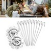 BBQ Roaster Rotisserie Skewers Needle Cage Oven Kebab Grill Stainless