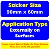 1 x Sign CCTV Doorbell Camera Sticker Recording in Operation