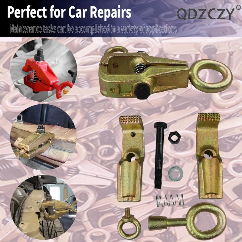 QDZCZY 2-Pack Auto Body Repair Clamp Self-Tightening Tool 5 Ton