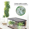 Green Artificial Plant Fake Leaves Aquarium Fish Tank Reptile Terrarium