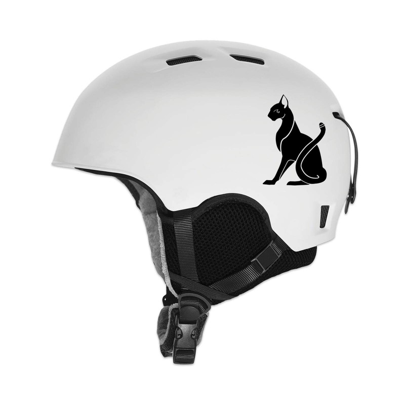 Pharaoh Cat Decal Notebook Car Laptop 5.5" (Black)