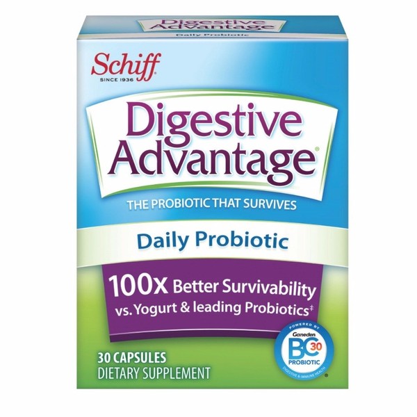 Digestive Advantage Daily Probiotic, 30 Capsules (Pack of 3)