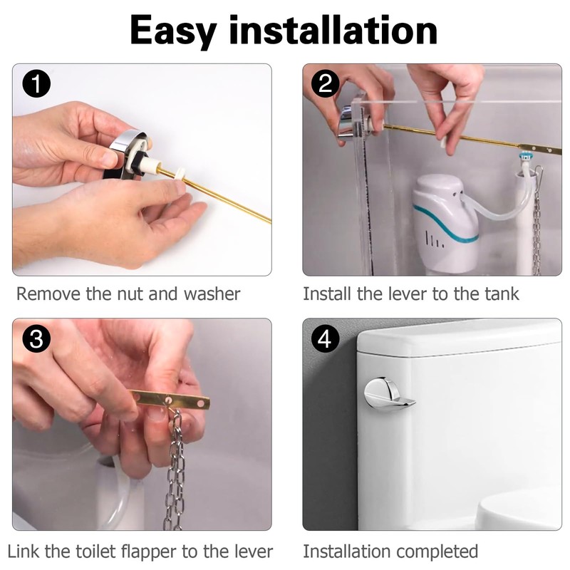 for TOTO Toilet Handle Replacement, Universal THU004#CP Trip Lvr for