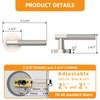 Amerdeco 1 Pack Brushed Satin Nickel Passage Knurled Door Handles,