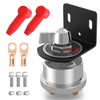 Joinfworld 12V Battery Disconnect Switch with Side Post Mounting Bracket,