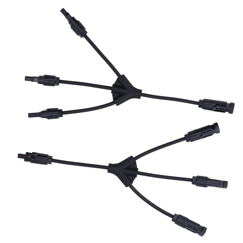 One Pair Solar Panel Connector 3 to 1 Y Branch