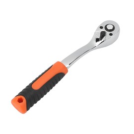 72 Teeth Ratchet Wrench 3/8 Drive Bent Handle Quick Release CW CCW Reversible Ratchet Spanner for Auto Maintenance
