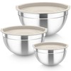 TeamFar Mixing Bowls, Stainless Steel Nesting Salad Bowls with Airtight