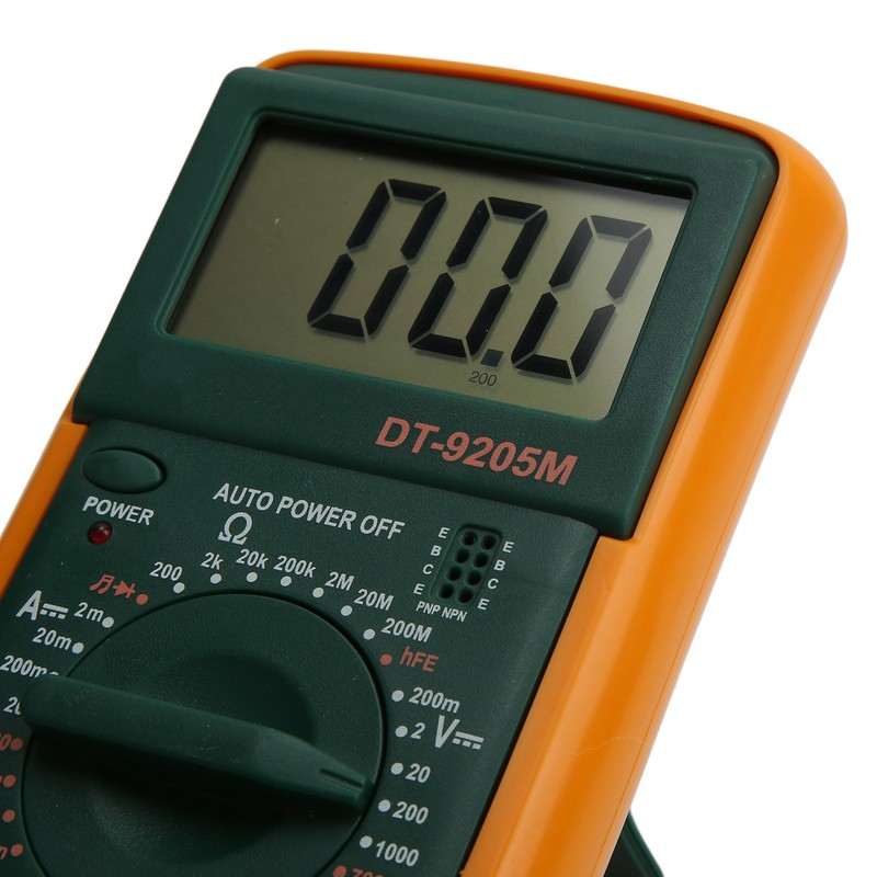 DT‑9205M LCD Large Screen Digital Multimeter Handheld Voltmeter Ohmmeter Ammeter
