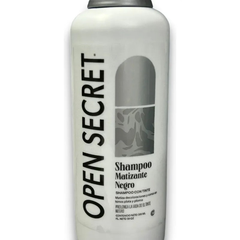 Matizante Negro Shampoo Con Tinte Open Secret