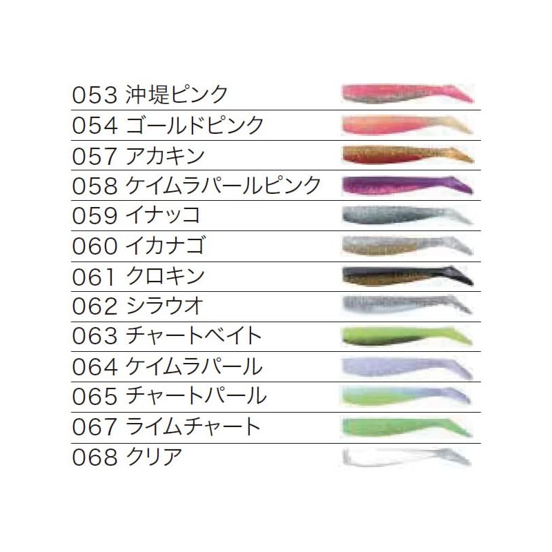 Coreman Alkaline Shad 3.5 inches (90 mm) #068 Clear