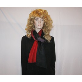 Cashmere Scarf/Shawl/Wool Shawl/Graduated Shawl/Two-Toned Shawl/Silk Shawl/Wrap (Black to Wine)