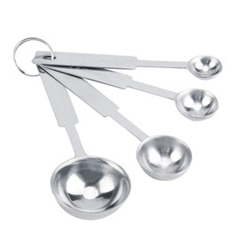Stainless Steel Measuring Spoons Set of 4 Piece Including 1/10 tsp, 1/2 tsp, 1 tsp, 1 tbsp for Measuring Dry and Liquid Ingredients