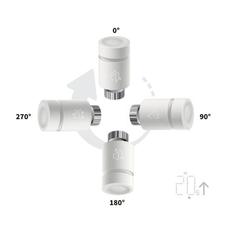 Matosio TRV603-WZ Smart Radiator Thermostat ZigBee Intelligent Thermostat, Control via