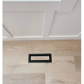 4x10 Metal Floor Vent Drop In - Classic Custom Flush Floor Register, Heavy Duty Metal Air Grille Register - Khan Supply CO