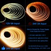 JOYLIT 24V COB LED Strip Lights 16.4ft 3000K Warm White