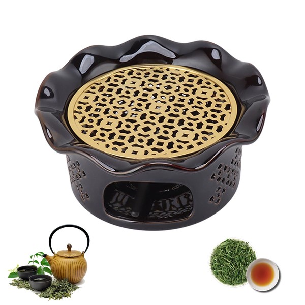WOOXGEHM Ceramic Teapot Warmer Set, Japanese Ceramic Thermal Jug with